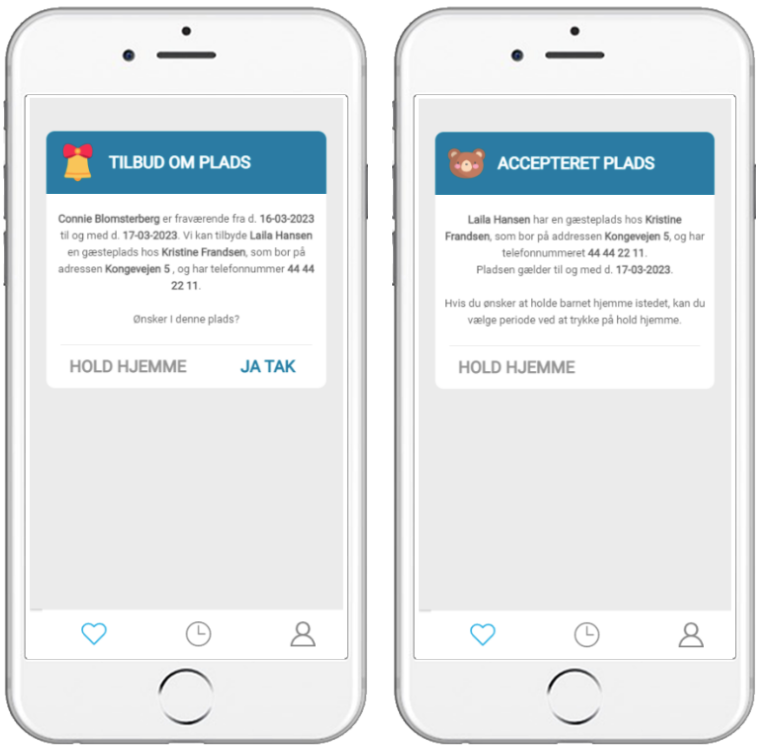 Gæsteplads Dagplejeapp