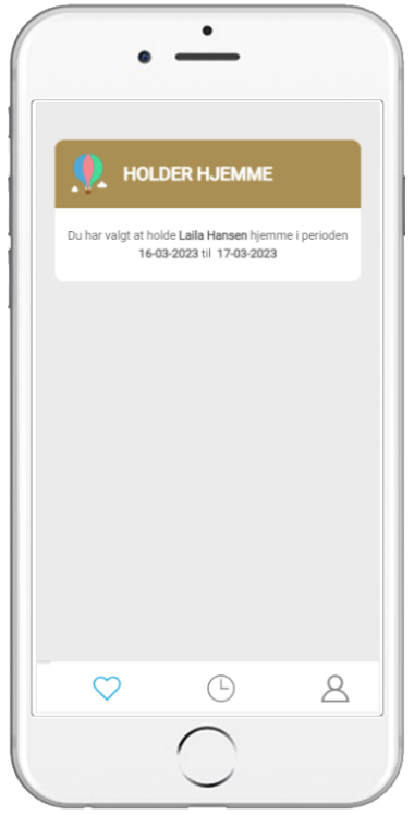 Holder hjemme - Dagplejeapp