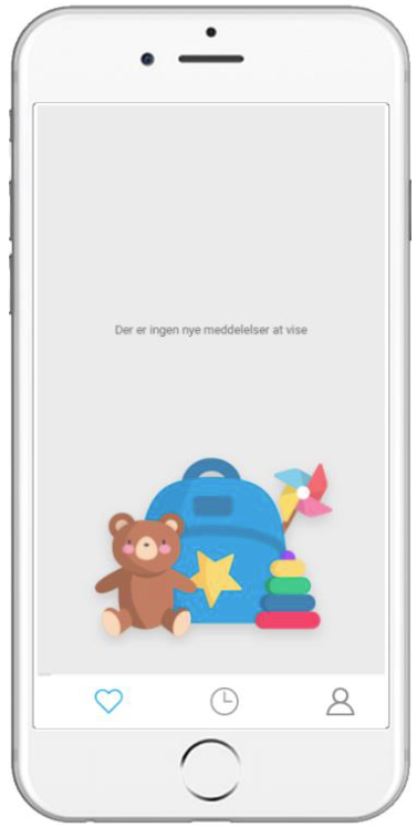 Ingen nye meddelelser Dagplejeapp
